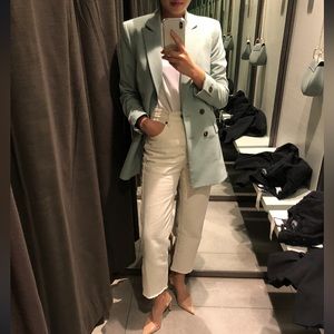 Topshop double button blazer in Sage size 2